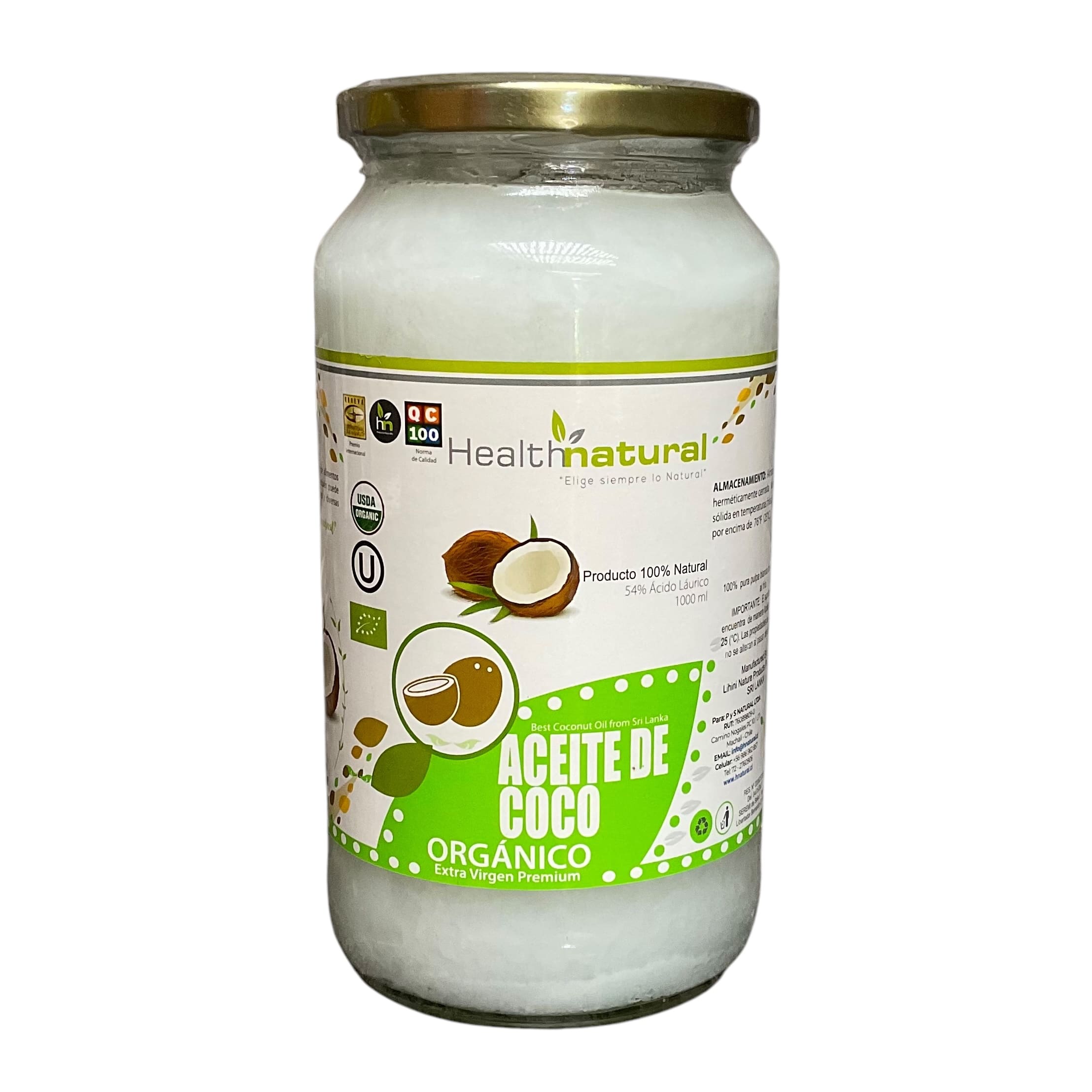 Aceite de coco premium