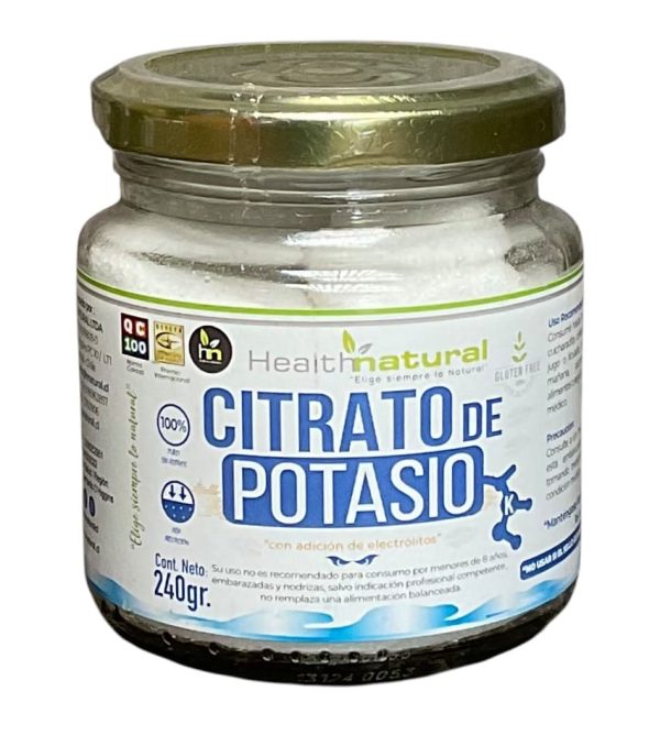 Citrato de potasio en polvo de 240 grs