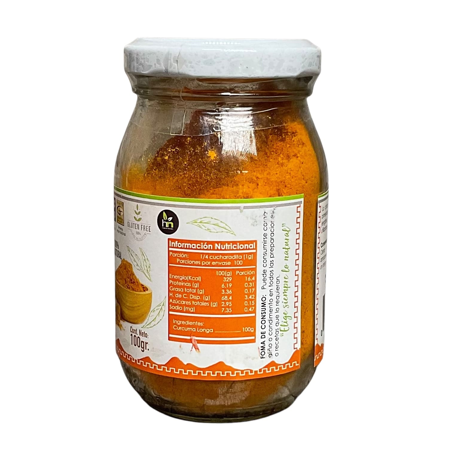 Cúrcuma en polvo sin gluten 100% natural - 100 Grs - Imagen 2