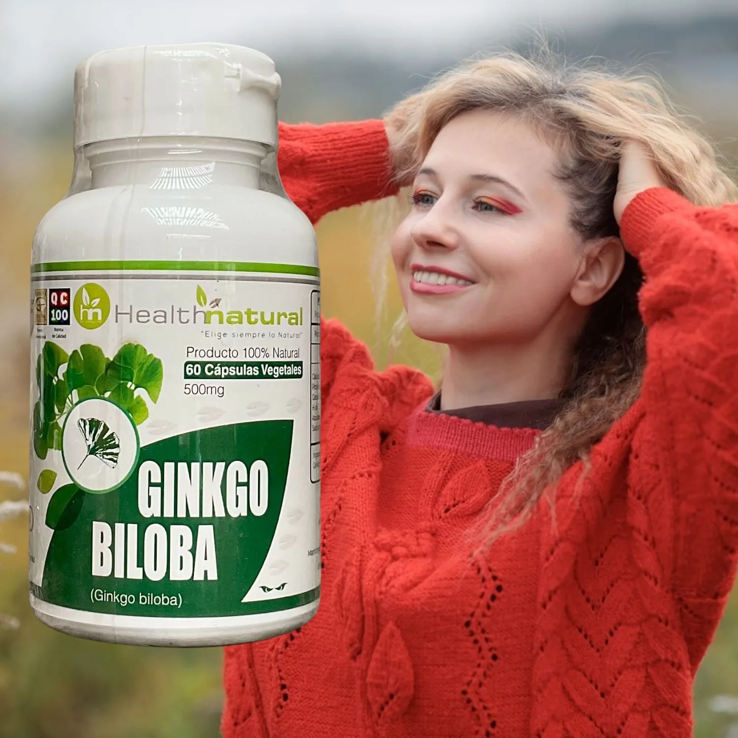 Ginkgo Biloba Health Natural 60 cápsulas vegetales - 500 mg - Imagen 3