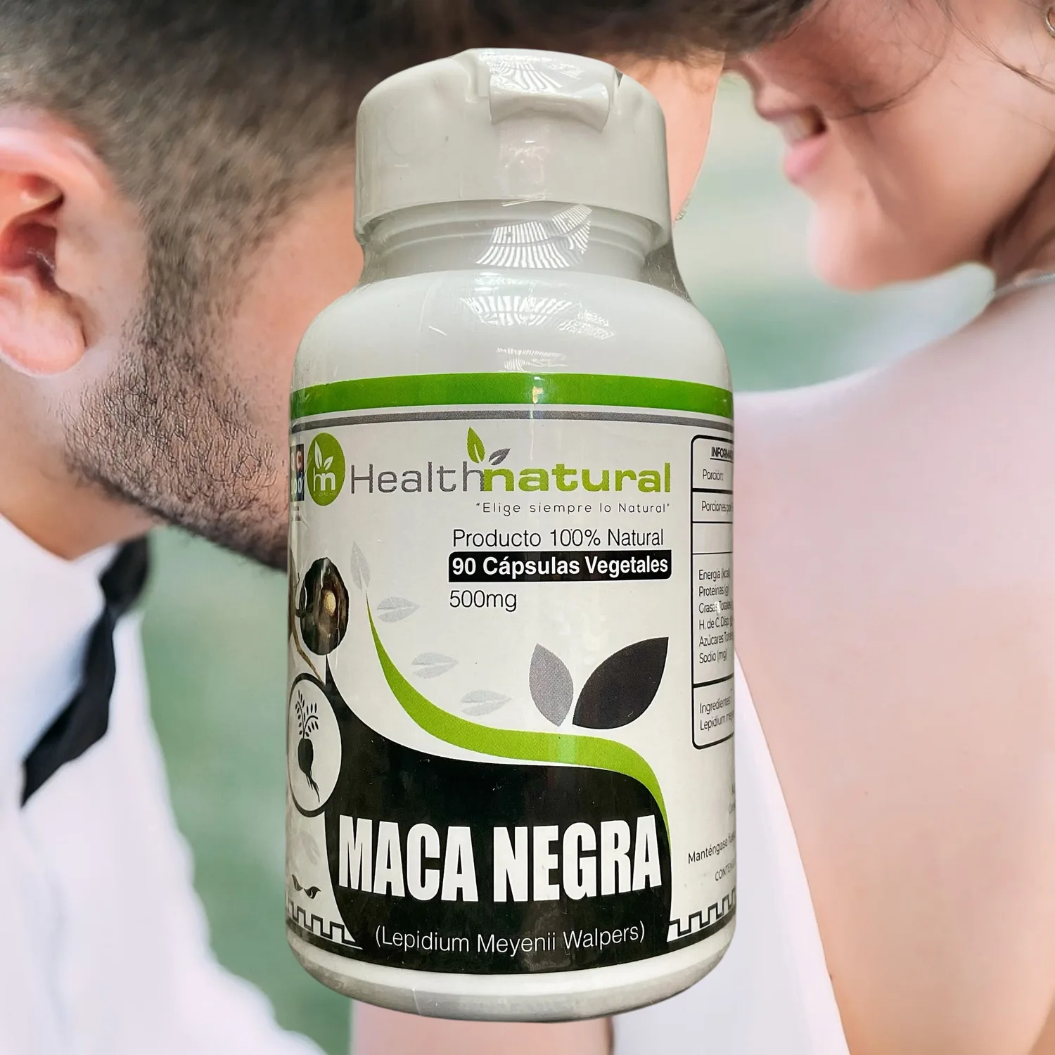 Maca Negra Health Natural 90 cápsulas vegetales - 500 mg - Imagen 4