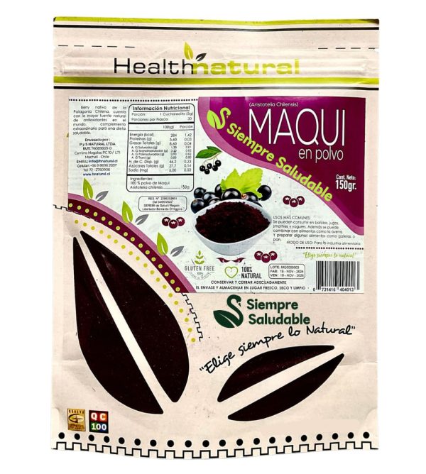 Maqui en polvo deshidratado Health Natural