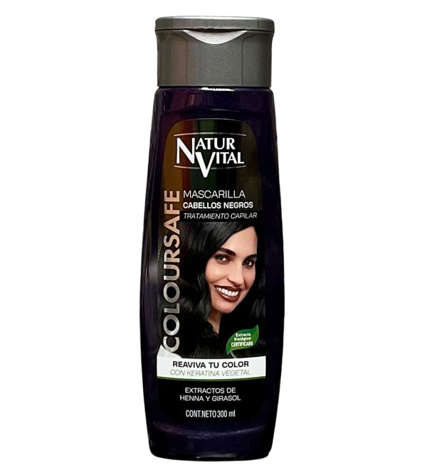Mascarilla capilar coloursafe para cabellos negros NaturVital