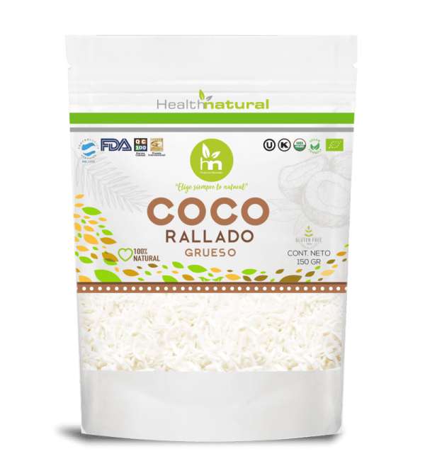 Coco Rallado Grueso Health Natural 150 grs - 100% Natural