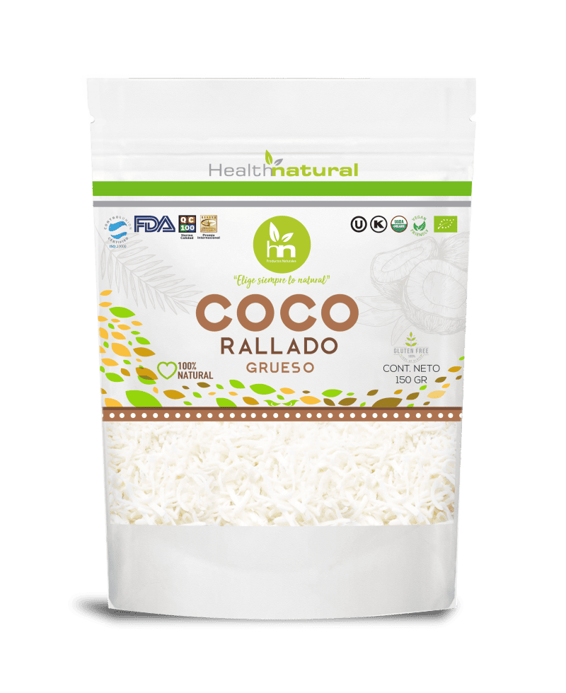 Coco Rallado Grueso Health Natural 150 grs - 100% Natural