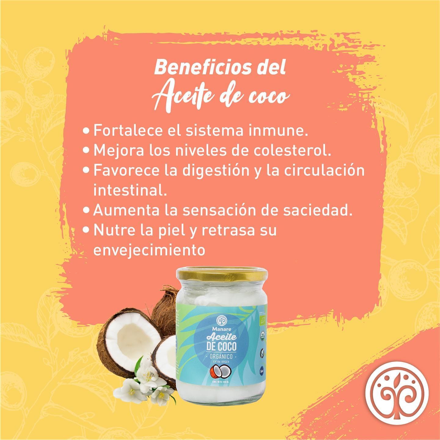 Aceite de Coco Orgánico Prensado En Frío - 1 Litro - Manare - Imagen 4