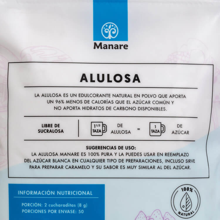 Alulosa - Endulzante en polvo 100% natural - Manare - Imagen 2