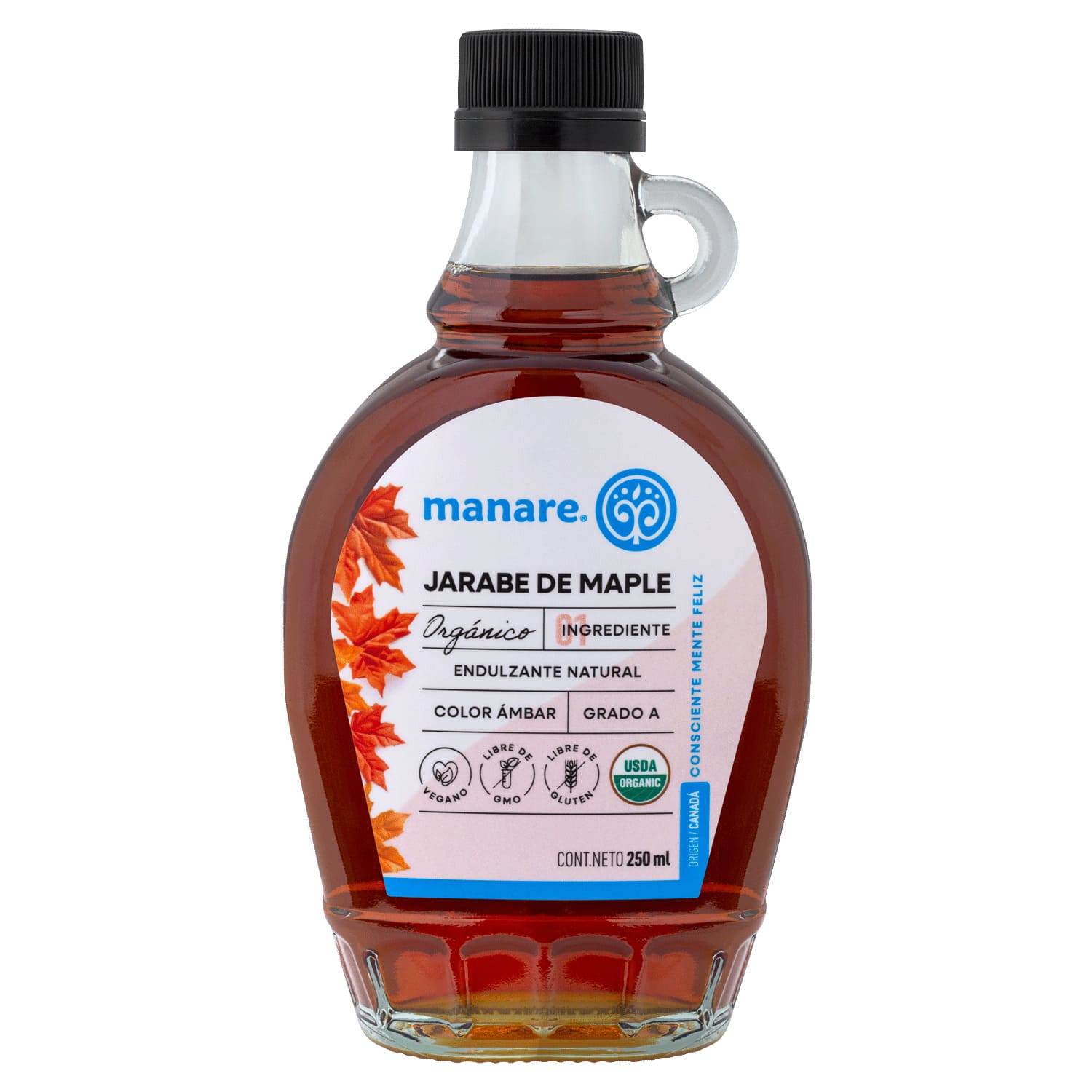 Jarabe de Maple Syrup - Endulzante Natural 250ml - Manare