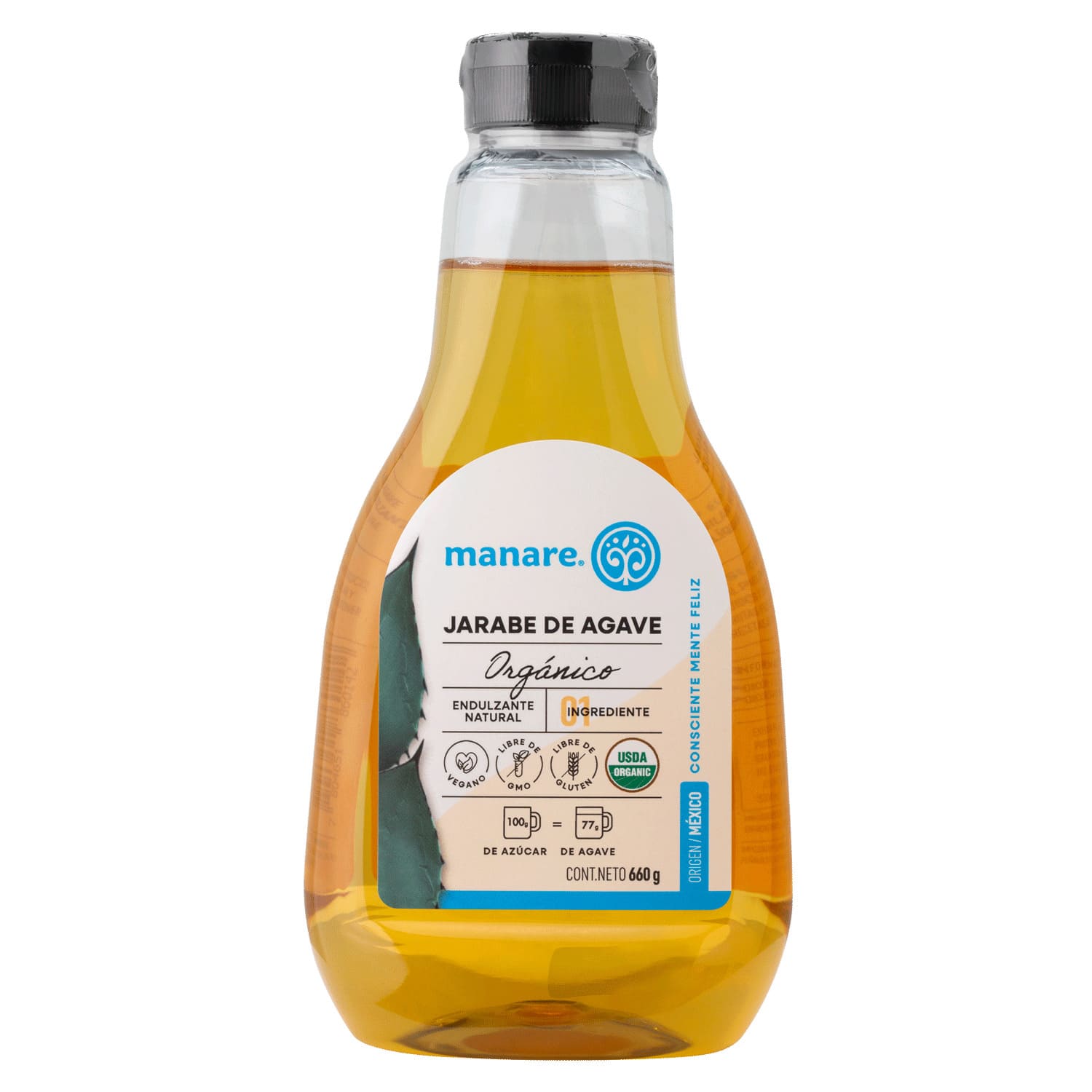 Jarabe de Agave 660g Syrup Orgánico - Manare