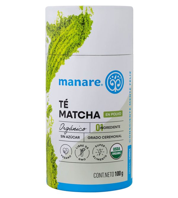 Té Matcha Verde Orgánico En Polvo 100g - Manare