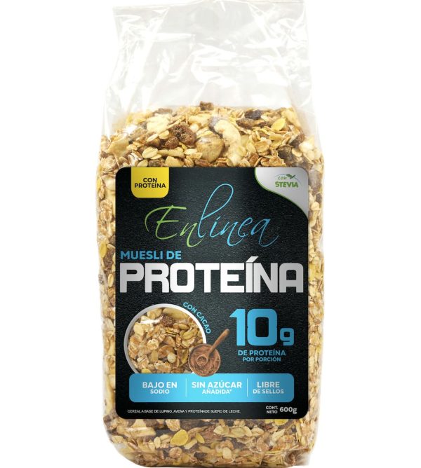 Muesli Con Proteina Y Chocolate Sin Azúcar 600g - En Línea