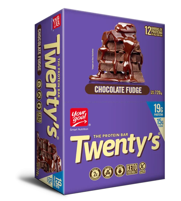 Barritas De Proteína Twenty's Chocolate Fudge 12 Unidades
