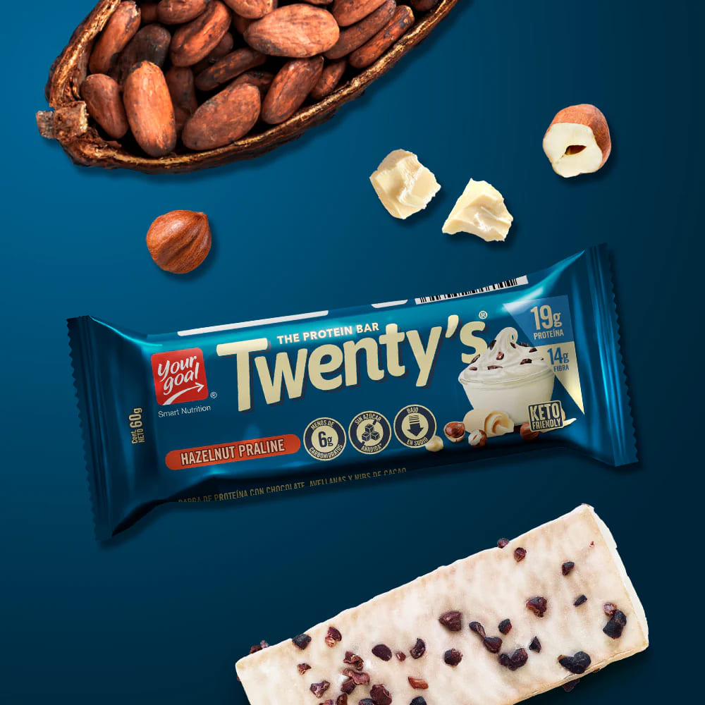Barritas De Proteína Twenty's Hazelnut Praline 12 Unidades - Imagen 5