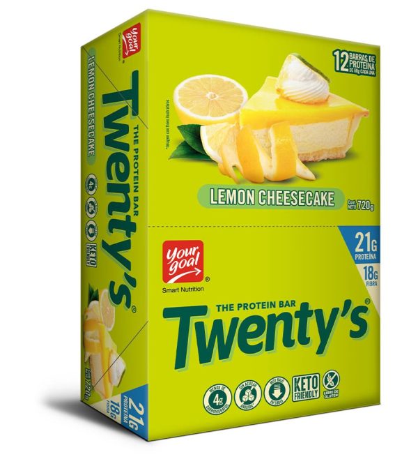 Barritas De Proteína Twenty's Lemon Cheesecake 12 Unidades