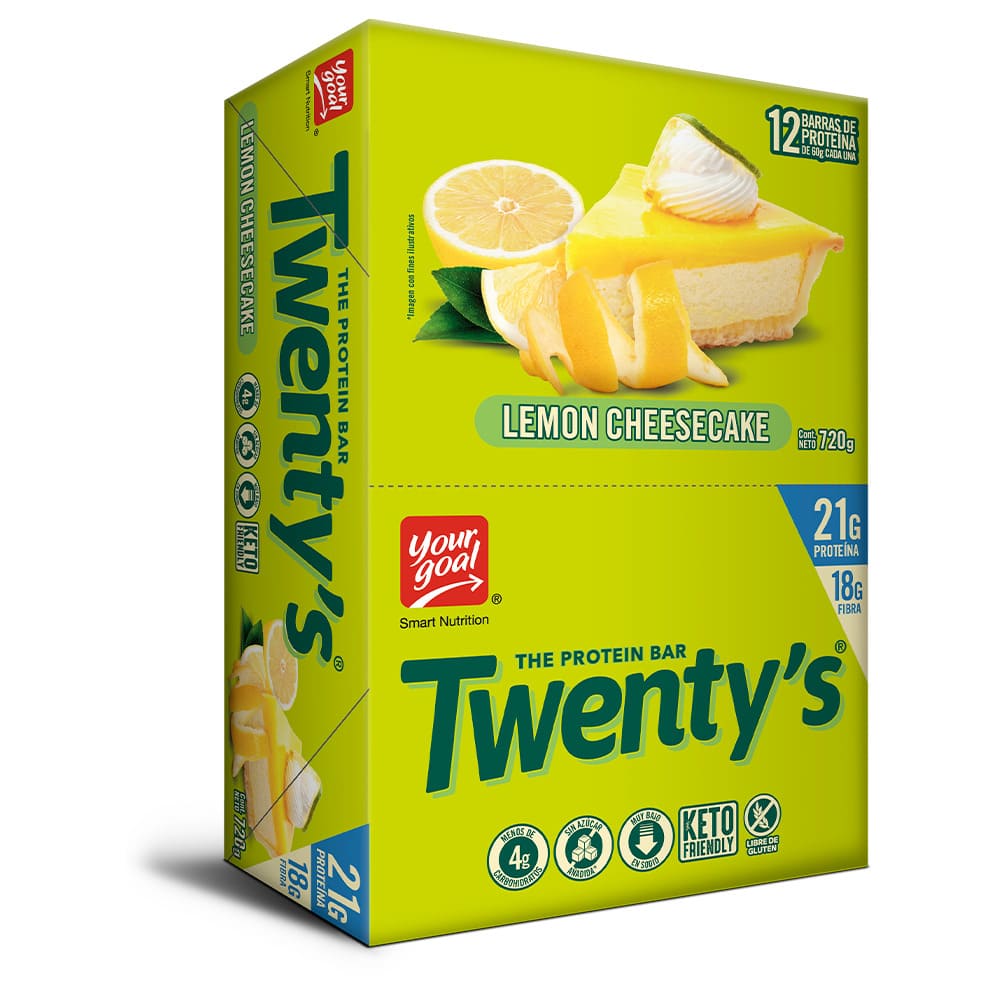 Barritas De Proteína Twenty's Lemon Cheesecake 12 Unidades