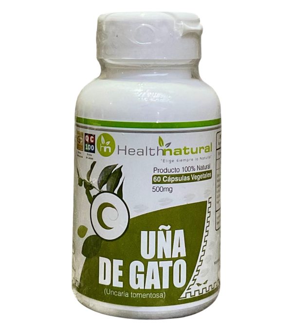 Uña de gato Health Natural 60 cápsulas vegetales - 500 mg