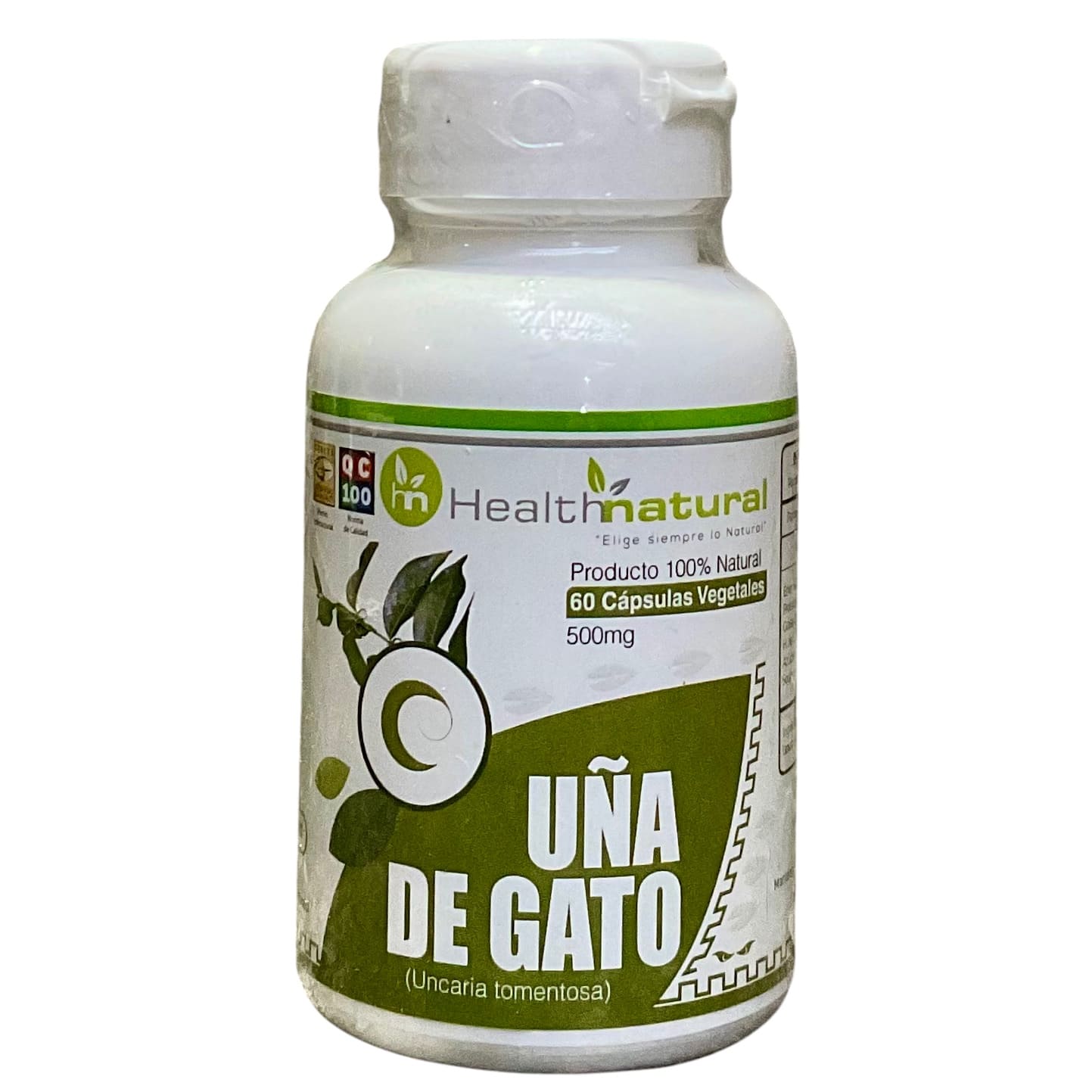 Uña de gato Health Natural 60 cápsulas vegetales - 500 mg