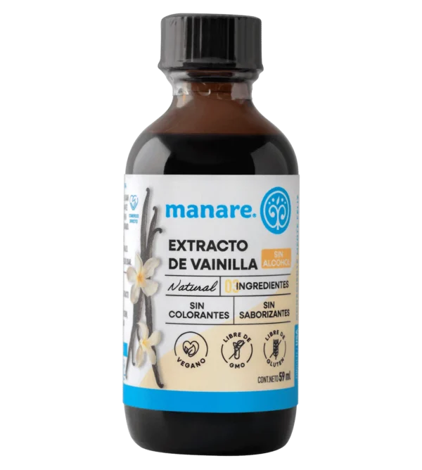 Extracto De Vainilla Esencia Sin Alcohol 59ml - Manare