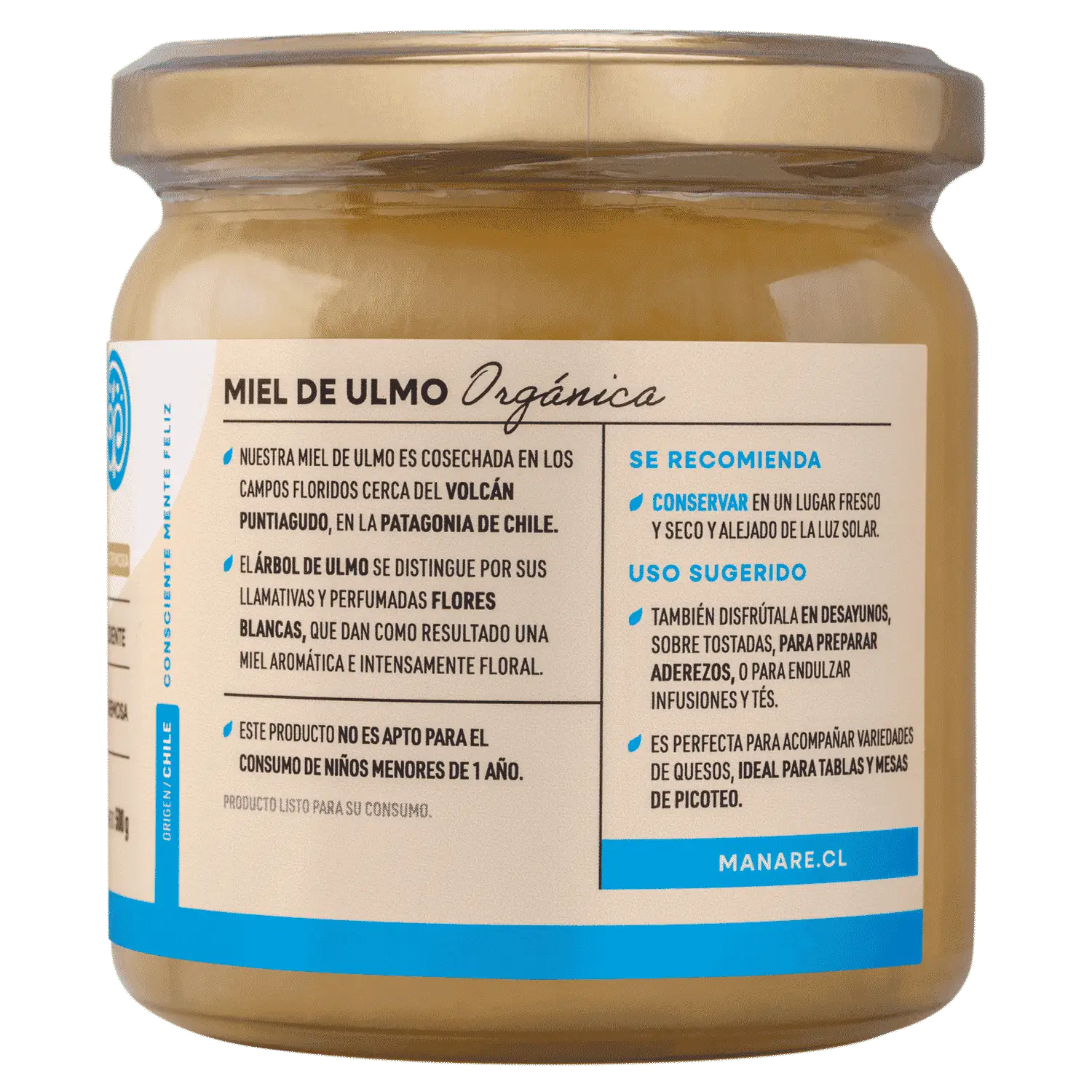 Miel De Bosque Nativo 500g 100% Natural de abejas - Manare - Imagen 3