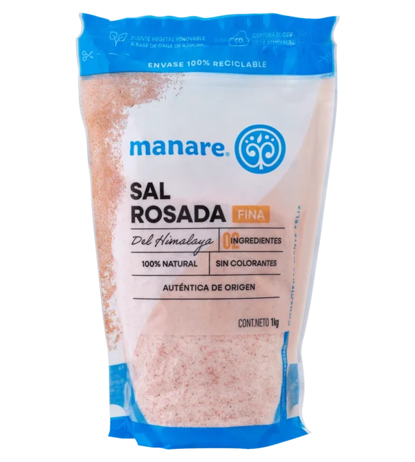 Sal Rosada Fina Del Himalaya 1 Kg - Manare