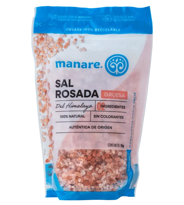 Sal Rosada Gruesa Del Himalaya 1kg - Manare