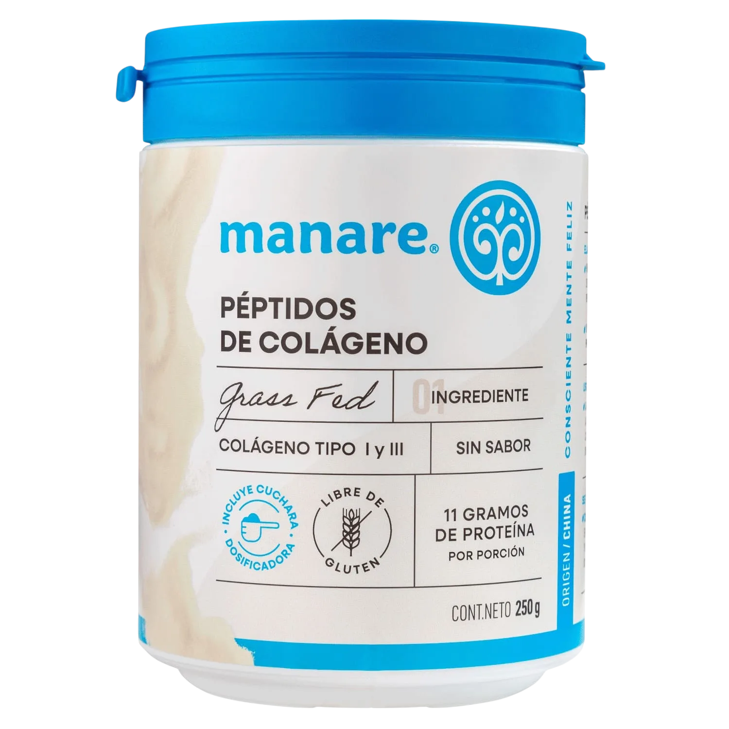 Péptidos De Colágeno Hidrolizado 250g - Manare