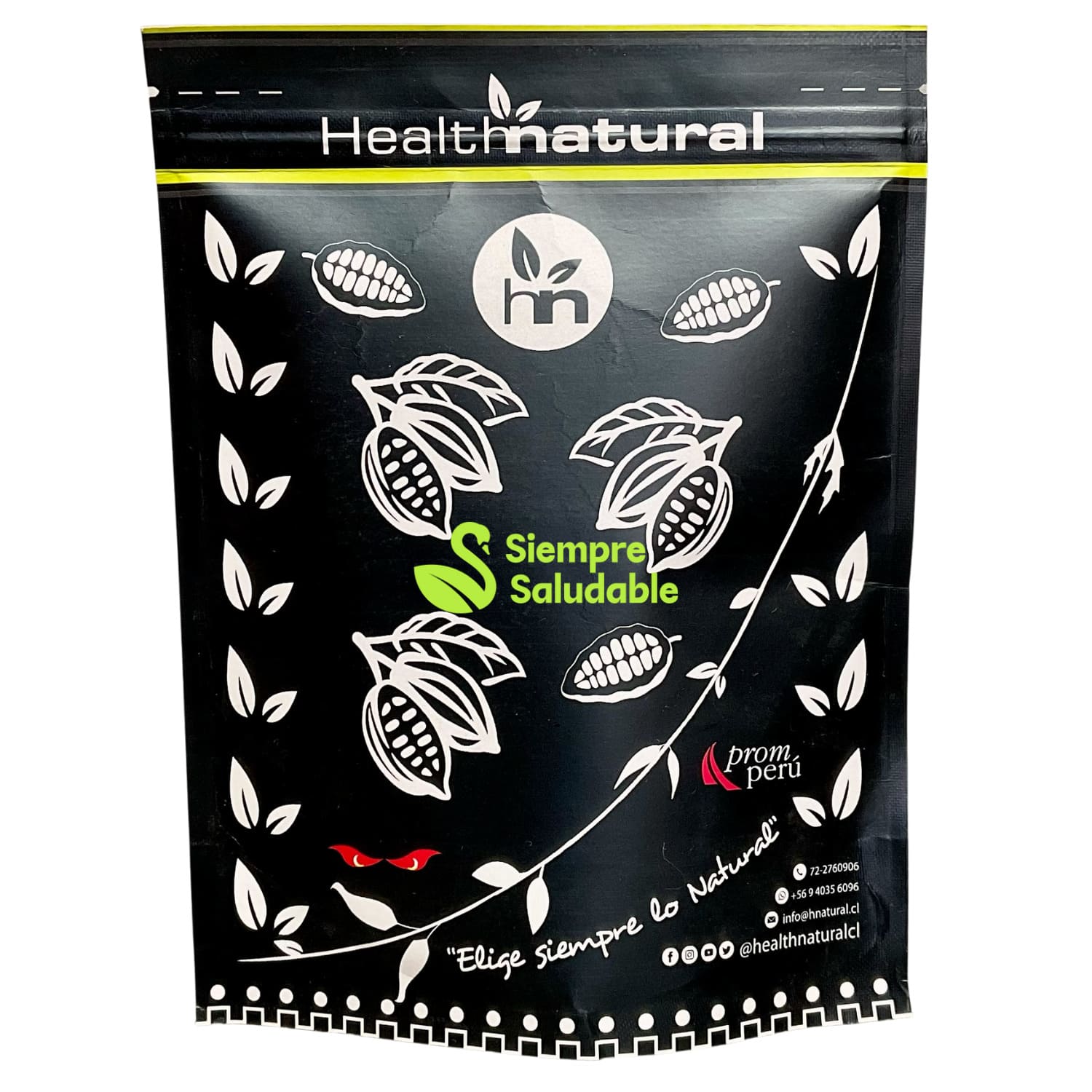 Cacao en polvo orgánico Health Natural 250 grs - 100% natural - Imagen 3
