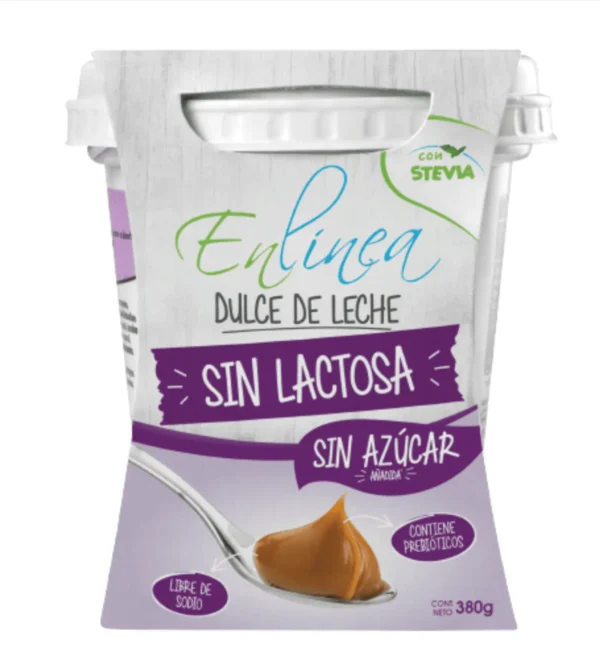 Dulce De Leche Sin Lactosa Y Sin Azúcar 380g - En Línea
