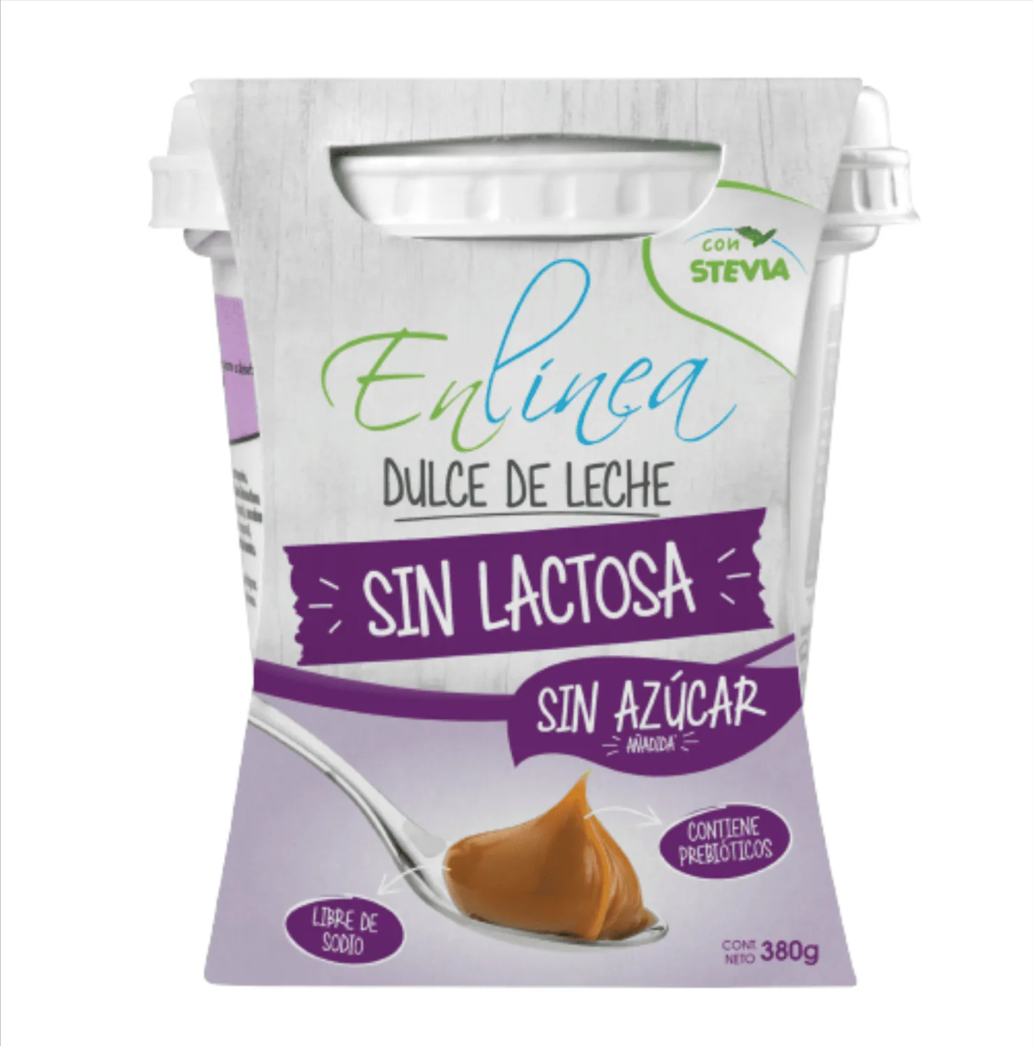 Dulce De Leche Sin Lactosa Y Sin Azúcar 380g - En Línea
