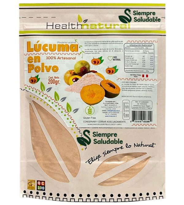 Lúcuma en polvo Health Natural