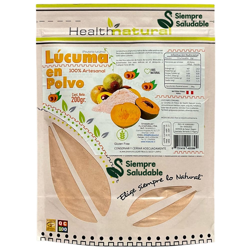 Lúcuma en polvo Health Natural