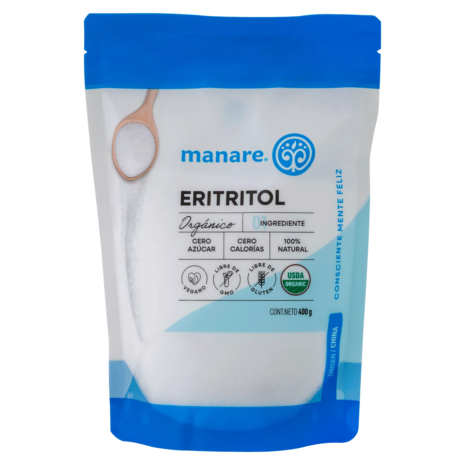 Eritritol Orgánico 400g - Manare