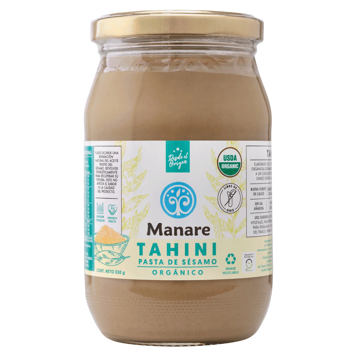 Tahini Pasta De Sésamo 330g - Manare