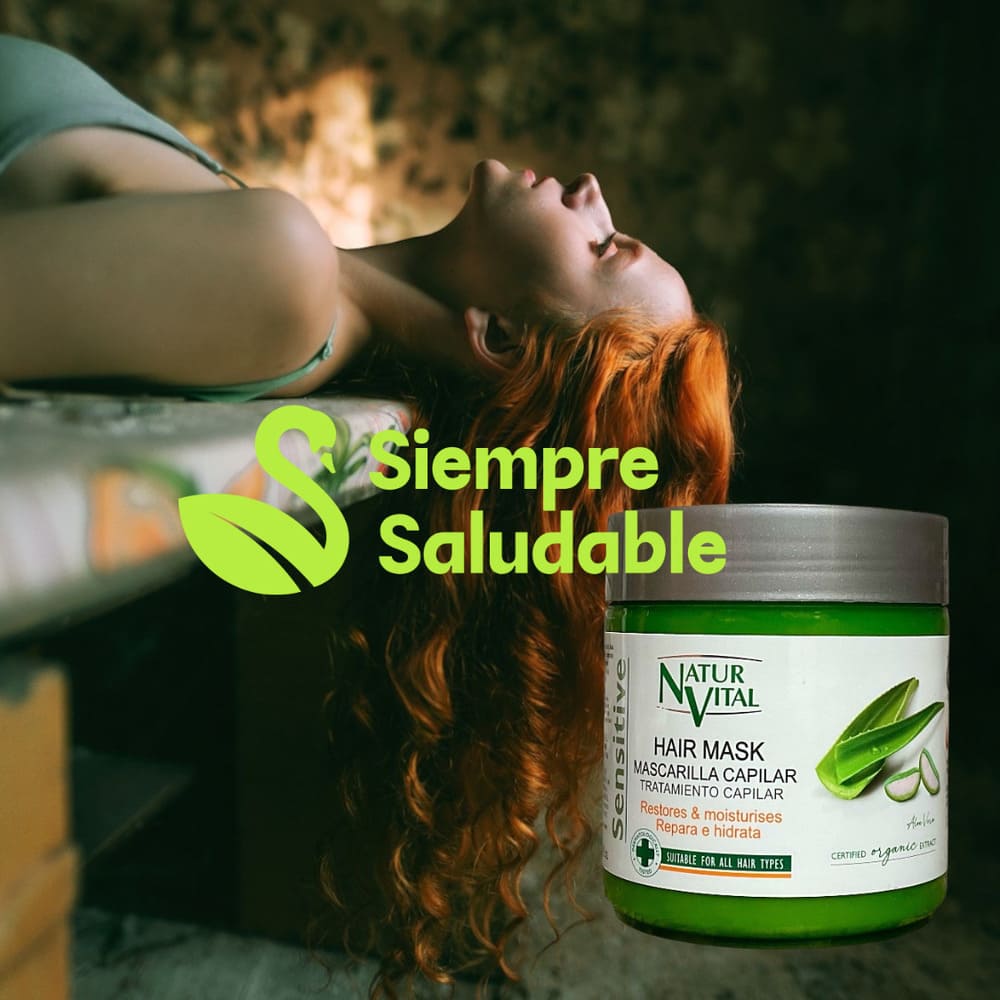 Mascarilla capilar sensitive aloe vera NaturVital 500 ml. - Imagen 5