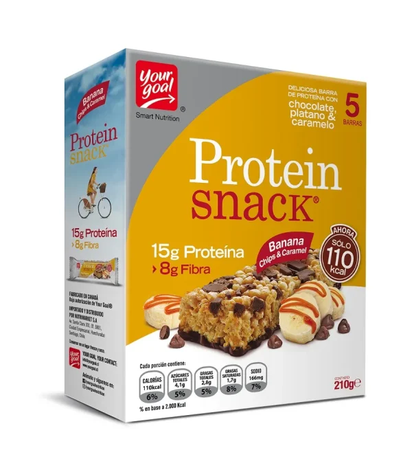 Barritas De Proteína Snack Banana Chips & Caramel Your Goal