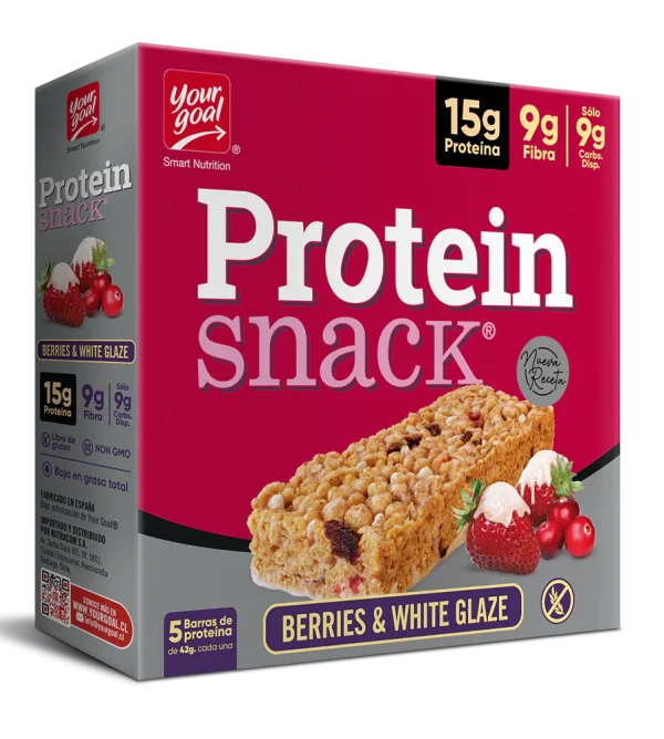 Barritas De Proteína Snack Berries & White Glaze Your Goal