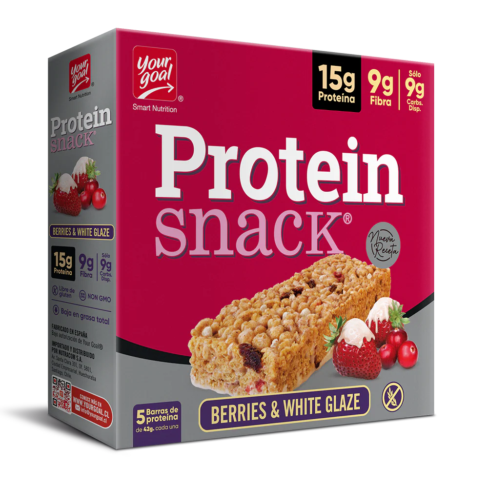Barritas De Proteína Snack Berries & White Glaze Your Goal