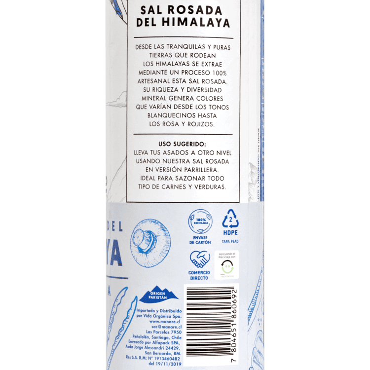 Sal Rosada Parrillera Del Himalaya 350g - Manare - Imagen 3