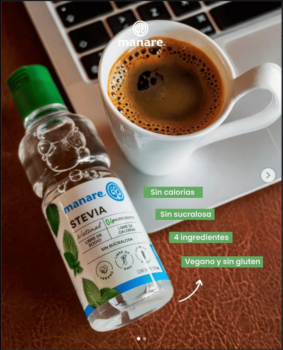 Stevia Líquida 125ml - Endulzante Sin Calorías - Manare - Imagen 5