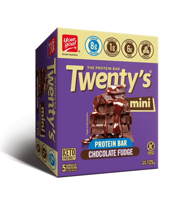 Barritas De Proteína Twenty's Mini Chocolate Fudge