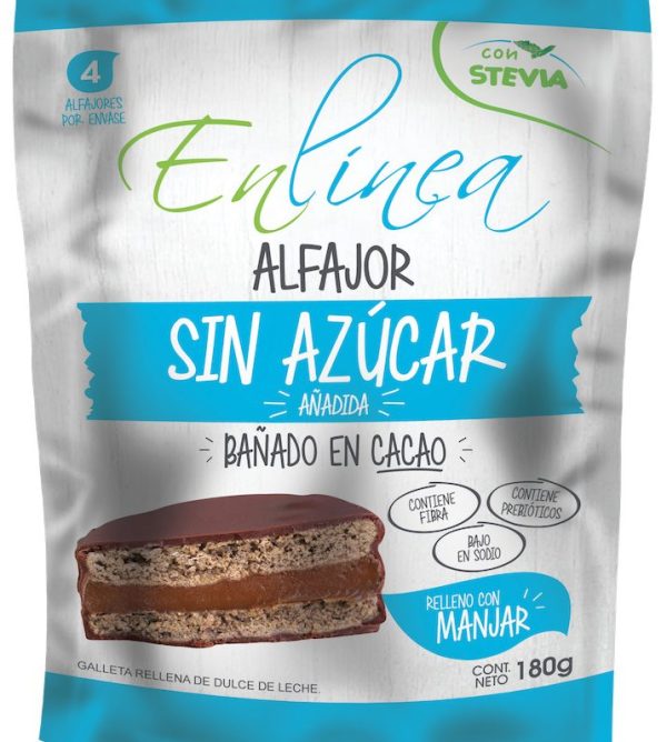 Alfajores Manjar Sin Azúcar - 4 Unidades - En Línea