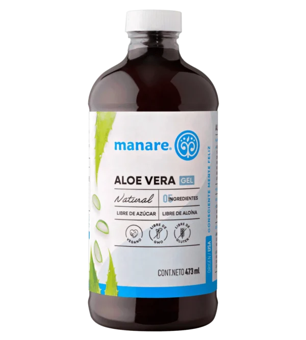 Aloe Vera Gel 473ml - Uso Alimenticio Y Cosmético - Manare