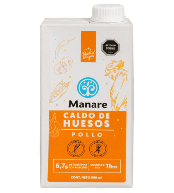 Caldo De Huesos De Pollo 500ml - Manare
