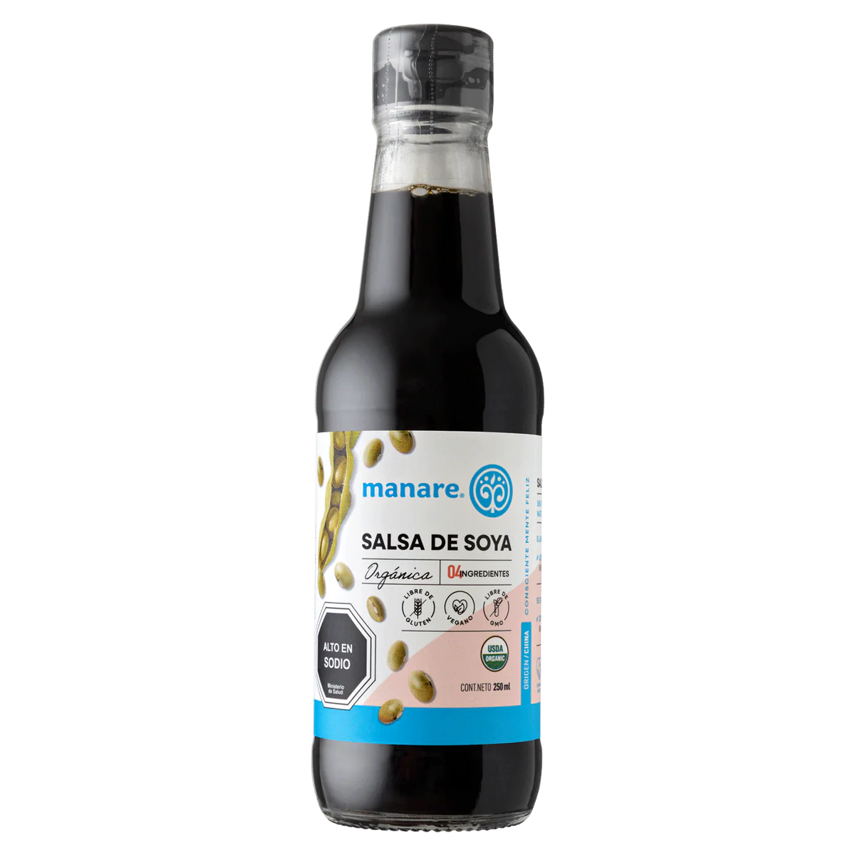 Salsa De Soya Orgánica 250ml - Manare