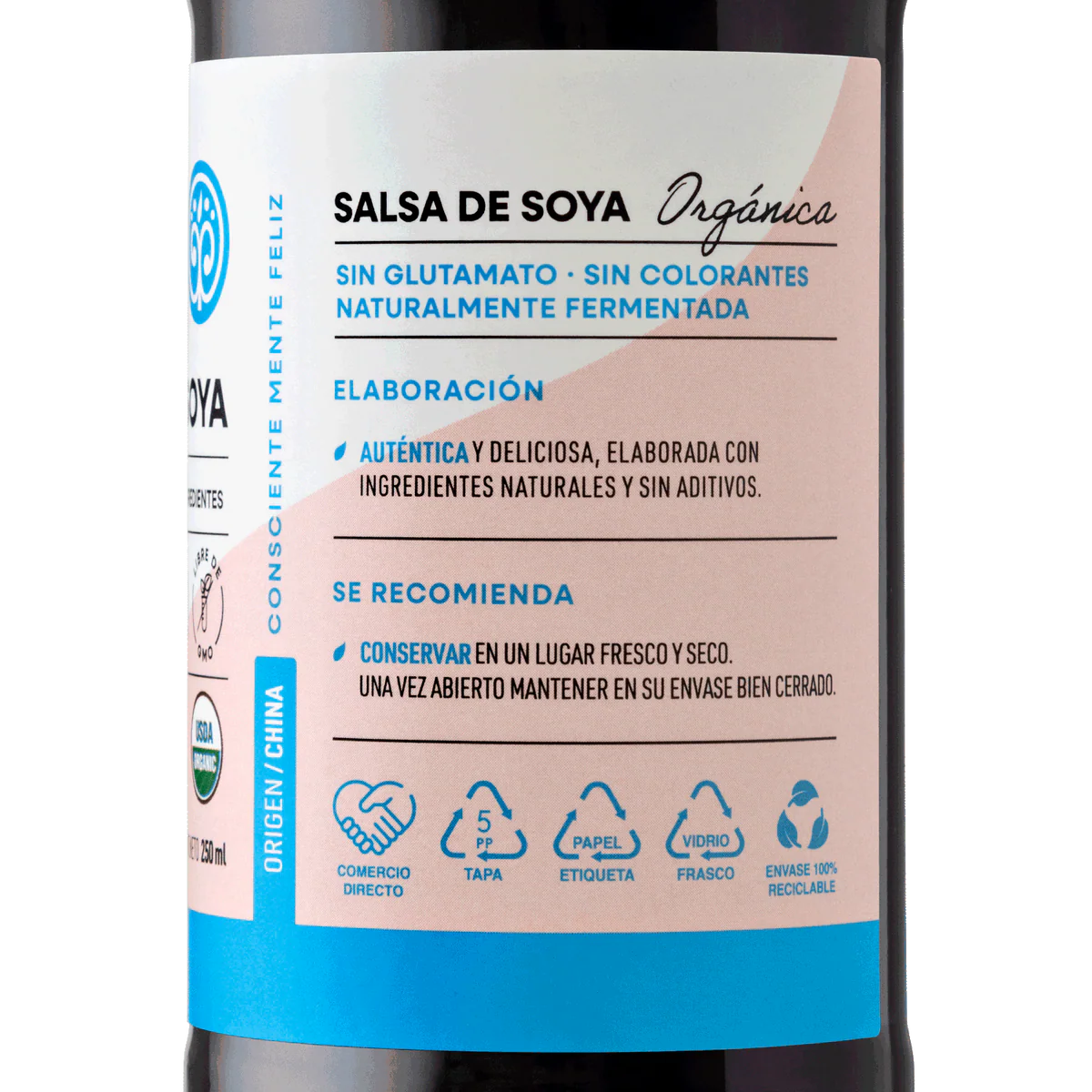 Salsa De Soya Orgánica 250ml - Manare - Imagen 3