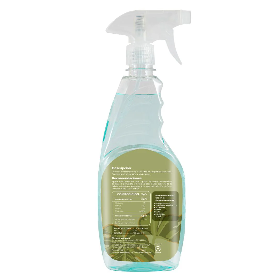 Fertilizante Bioestimulante Whenua Tropiboost Spray 500cc - Imagen 2