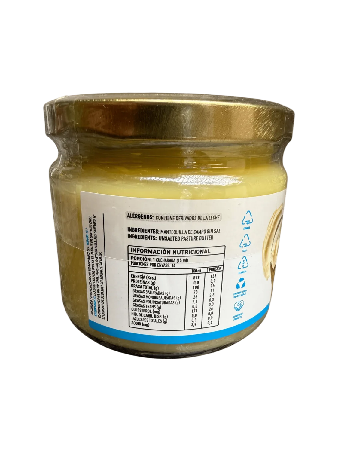 Ghee Mantequilla Clarificada 210ml - Manare - Imagen 3