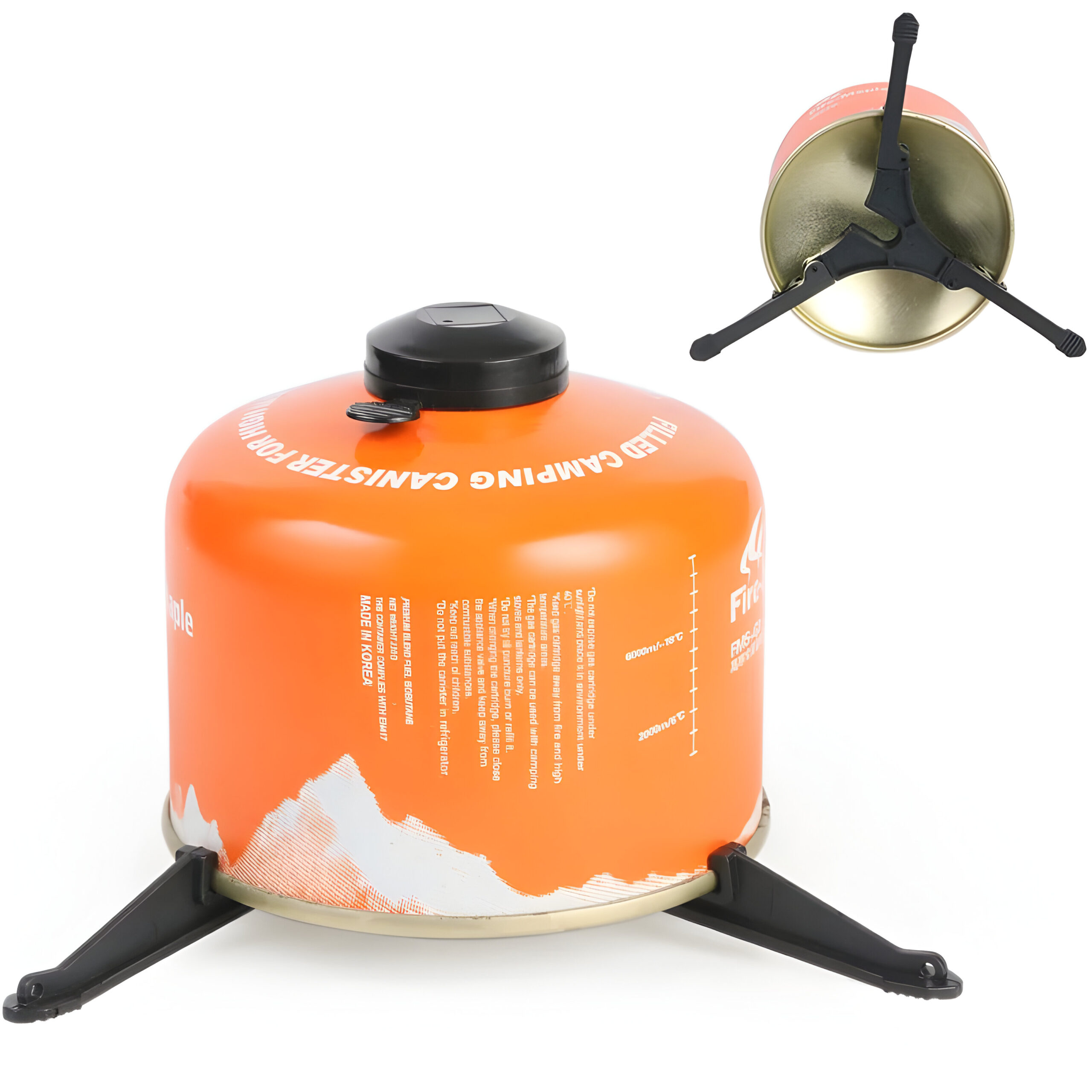 Soporte estabilizador para gas de cocinilla portátil