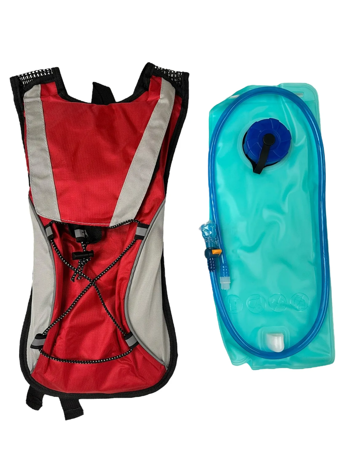 Pack Camelback mochila roja + bolsa de hidratación para trekking