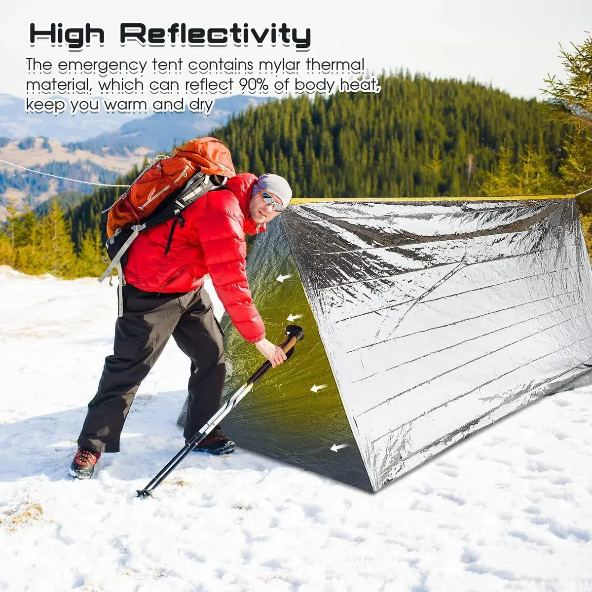 Carpa de aluminio de emergencia